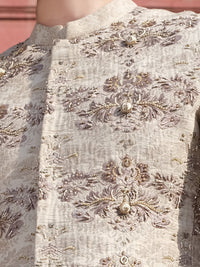 Beige Men Sherwani - AL-SW-109