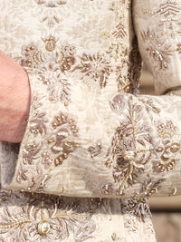 Beige Men Sherwani - AL-SW-109