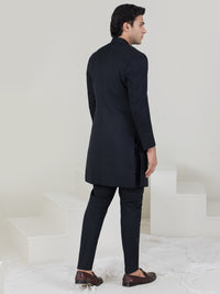 Black Blended Sherwani - AL-SW-134