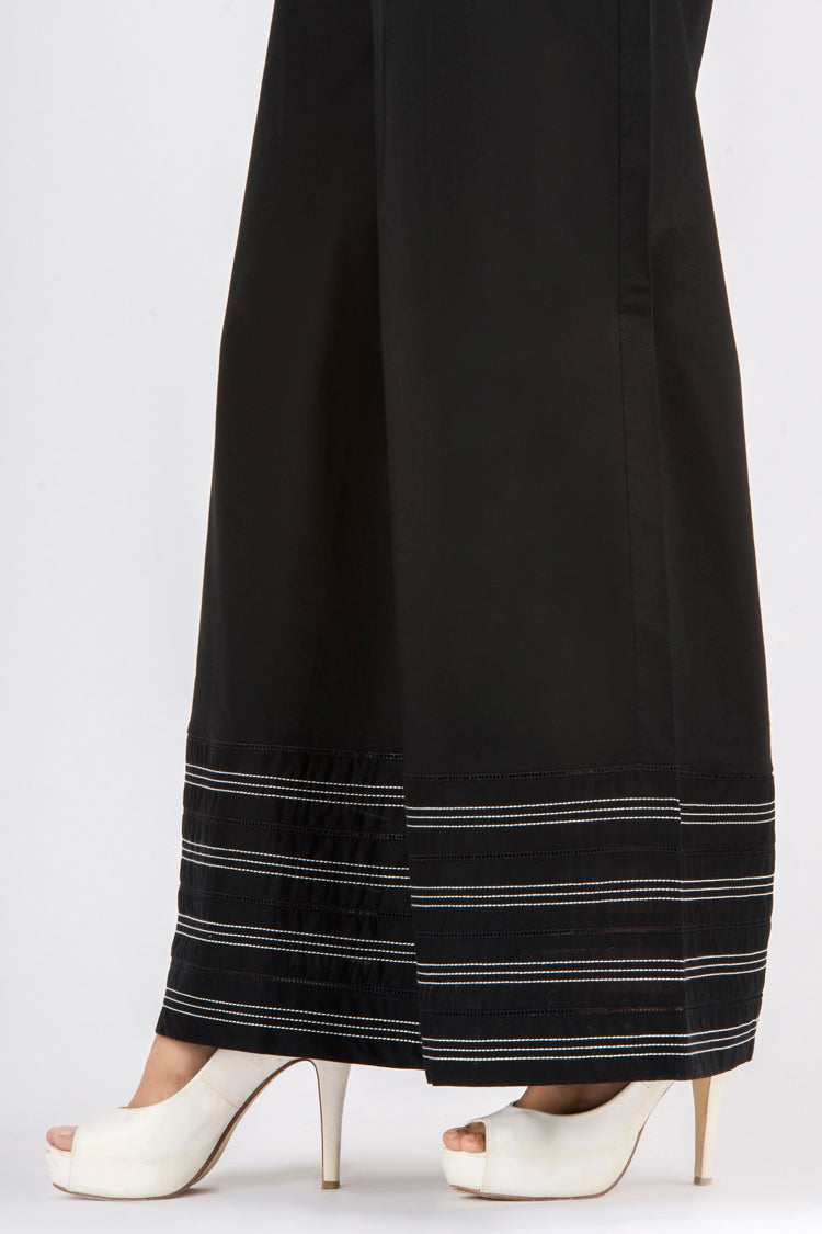 Black Lawn Women Trouser - AL-T-281