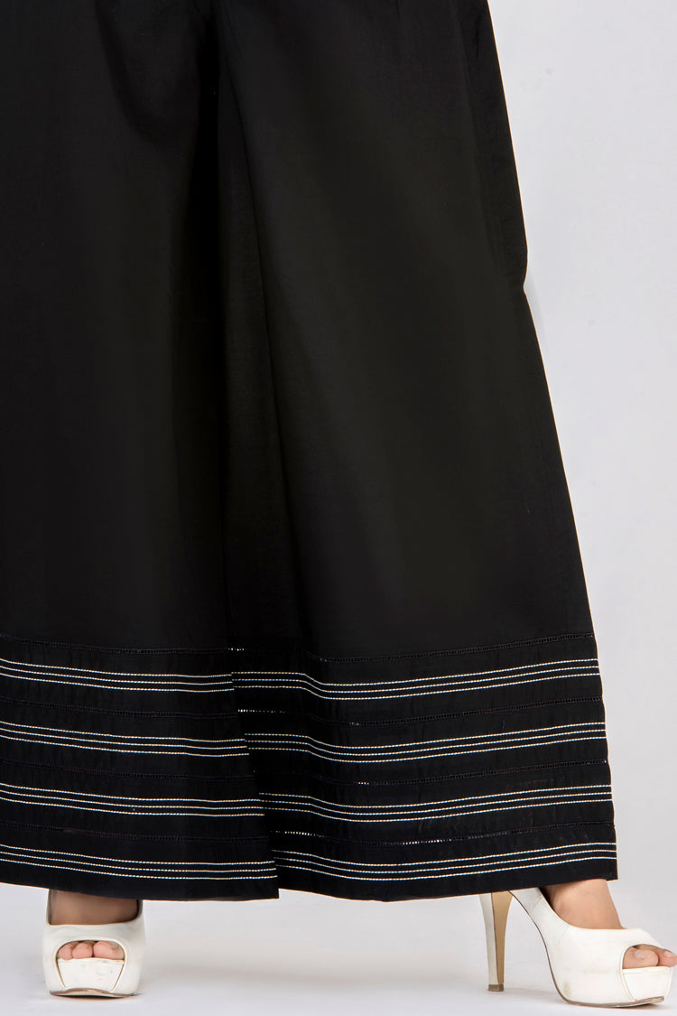 Black Lawn Women Trouser - AL-T-281