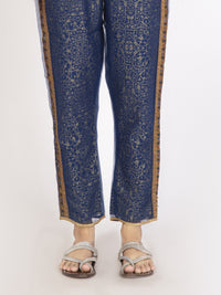Blue Viscose Women Trouser - AL-T-317-18