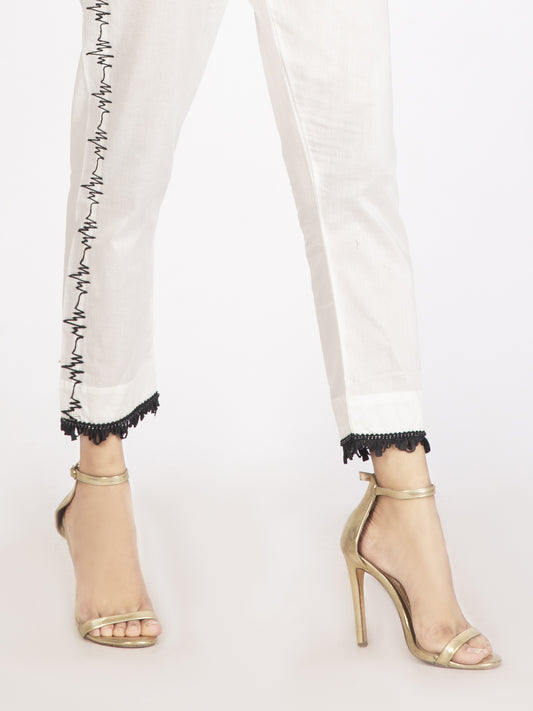 White Women Trouser - AL-T-369