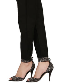 Black Cotton Trouser - AL-T-413B