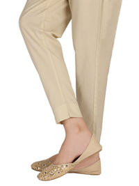 Beige Cotton Trouser - AL-T-413C