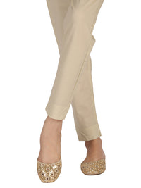 Beige Cotton Trouser - AL-T-413C