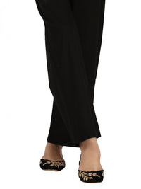 Black Cotton Trouser - AL-T-414E