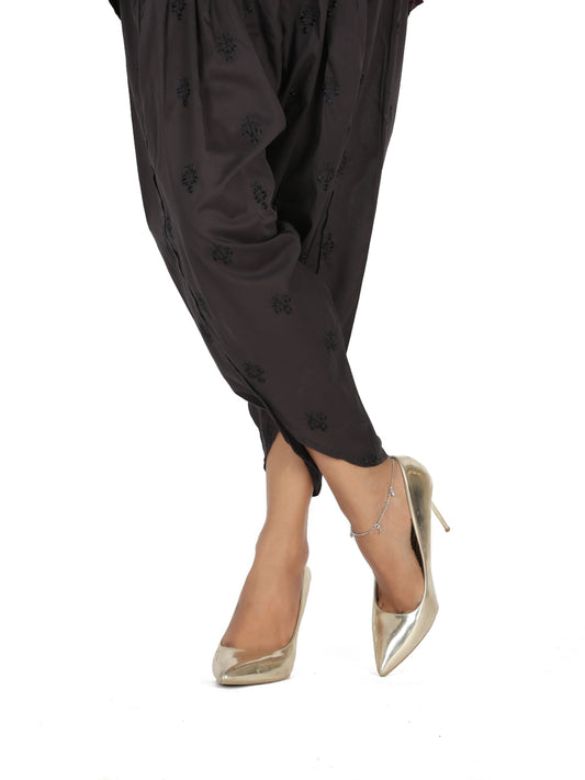 Black Lawn Trouser - AL-T-452