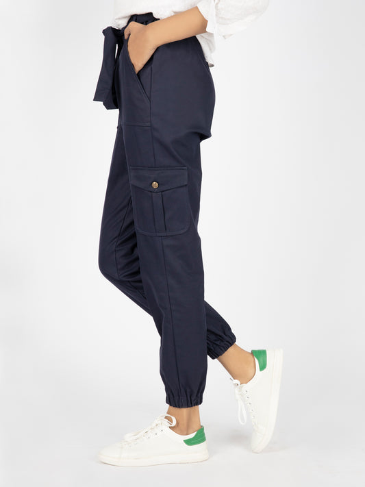 Navy Blue Women Trouser - AL-T-520