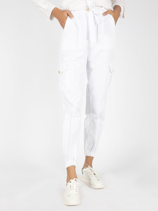 White Women Trouser - AL-T-522
