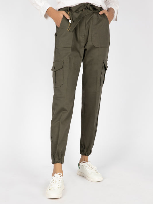 Green Women Trouser - AL-T-523