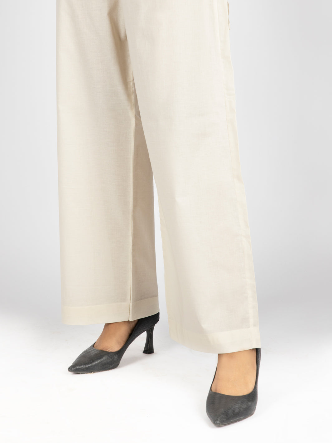 Ecru White Women Trouser - AL-T-545C