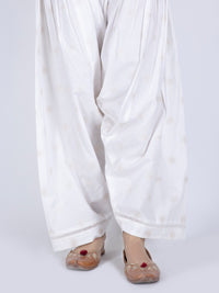 White Jacquard Trouser - AL-T-615