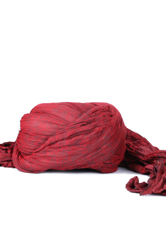 Maroon Turban - TB-039 - Almirah Online
