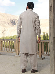 Grey Blended Kameez Shalwar - ALWA-KS-324