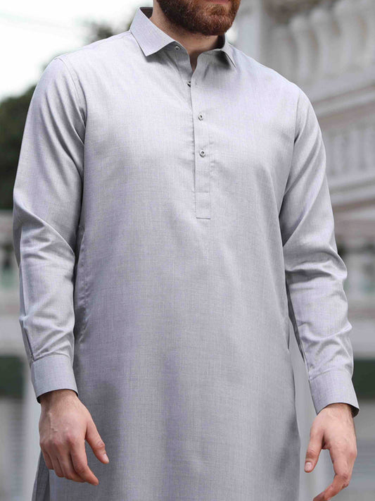 Blue Cotton Kameez Shalwar - ALWA-KS-139