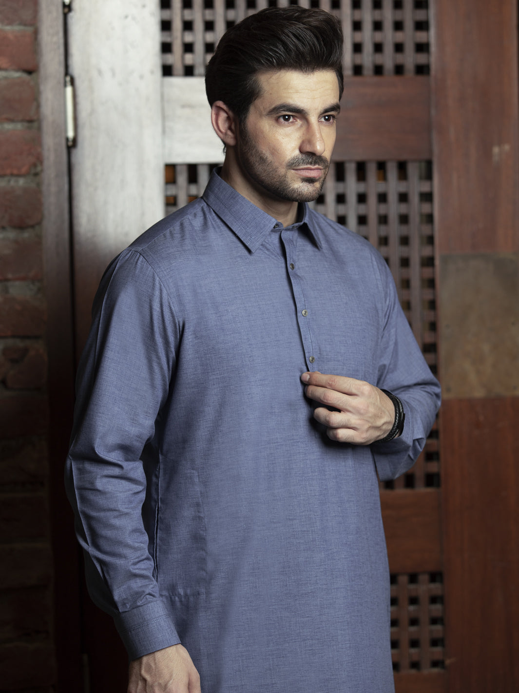 Blue Kameez Shalwar - ALWA-KS-264