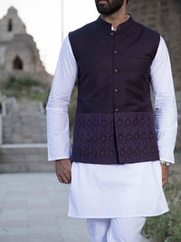 Purple Blended Waistcoat - WC-270