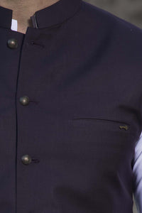 Purple Blended Waistcoat - WC-270