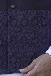 Purple Blended Waistcoat - WC-270