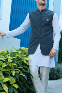 Green Blended Waistcoat - AL-WC-294