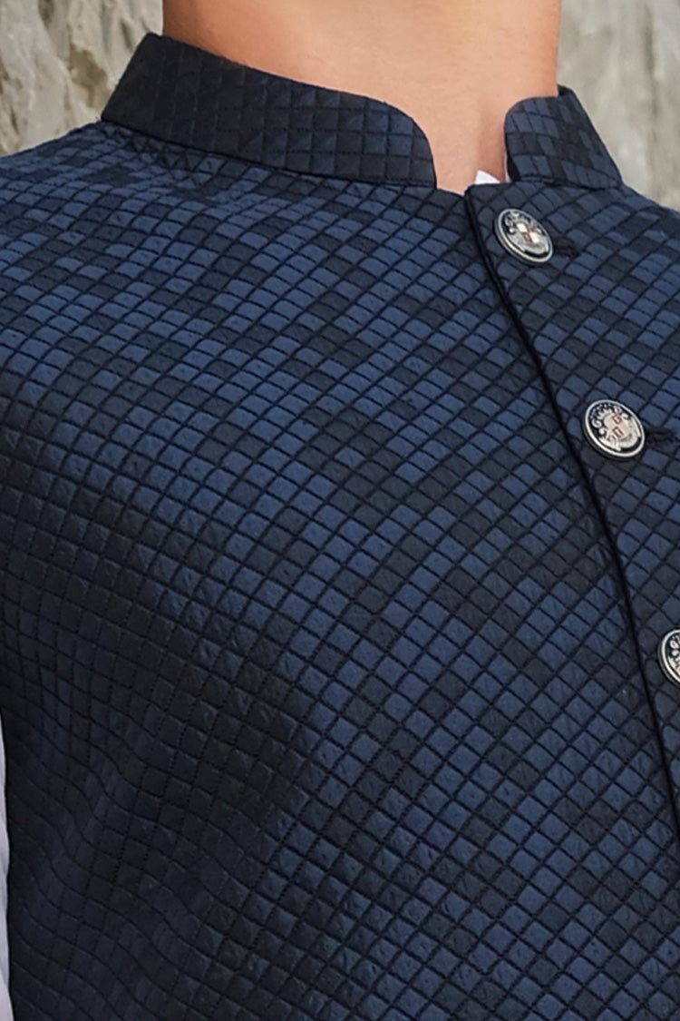 Blue Blended Waistcoat - AL-WC-296