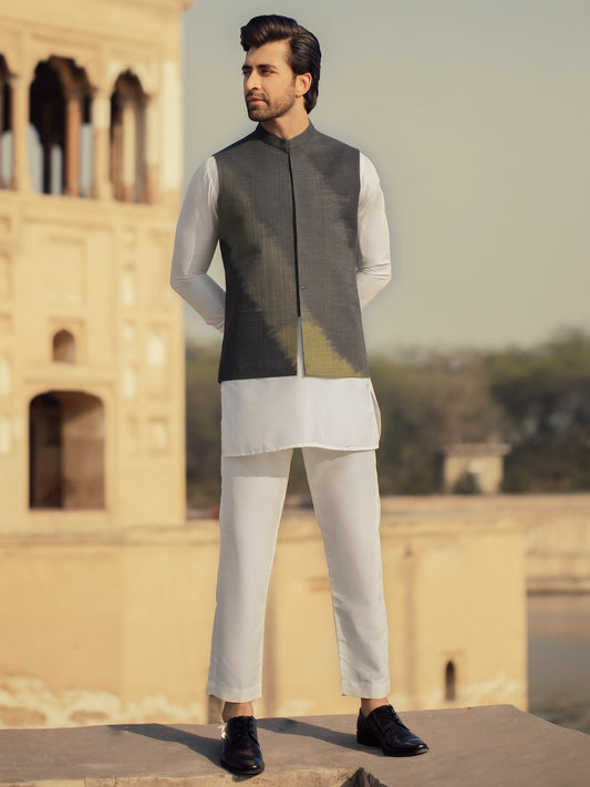 Green Cotton Waistcoat - AL-WC-311