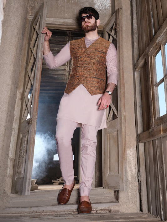 Orange Waistcoat - AL-WC-322