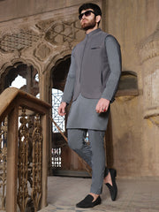 Grey Blended Waistcoat - AL-WC-324