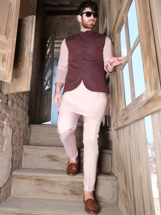Maroon Suiting Waistcoat - AL-WC-328