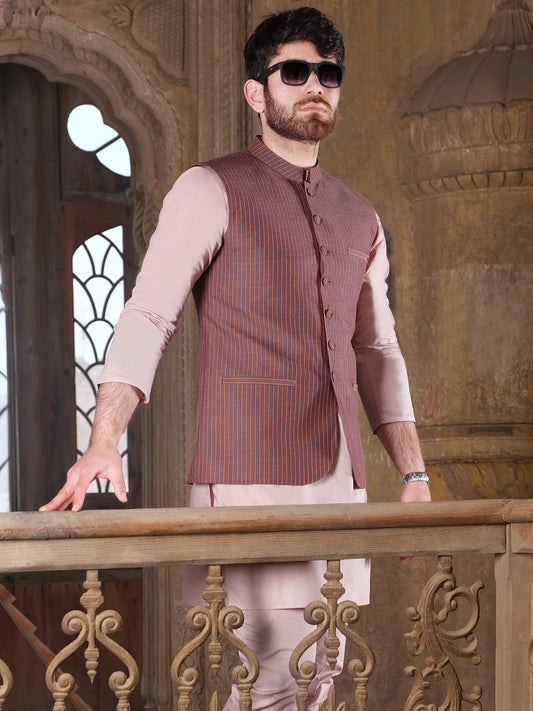 Light Purple Suiting Waistcoat - AL-WC-329