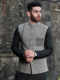 Grey Blended Waistcoat - AL-WC-337