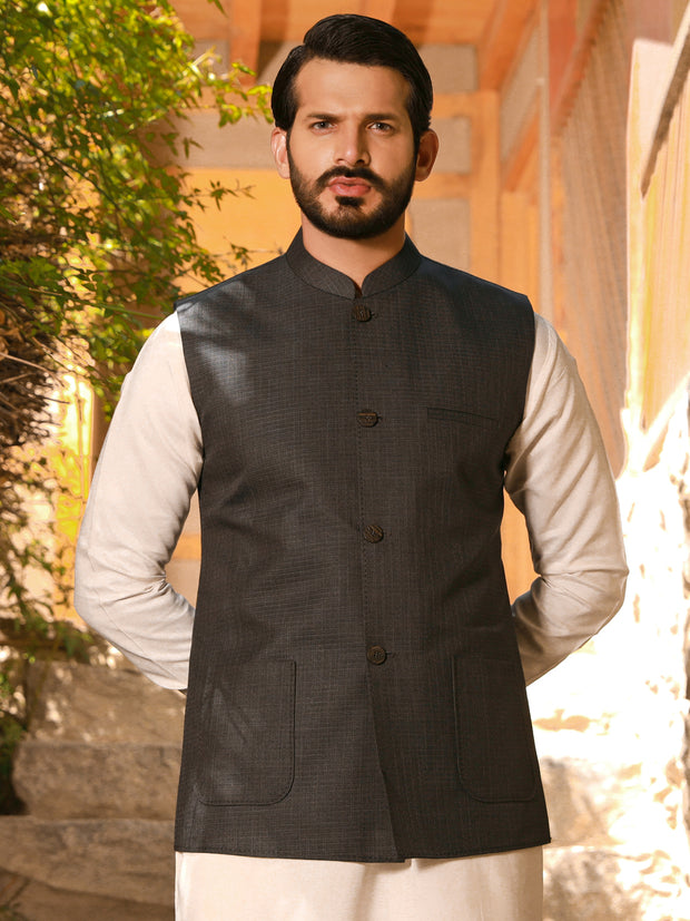 Charcoal Grey Waistcoat - AL-WC-438