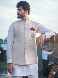 Ivory Suiting Waistcoat - AL-WC-350