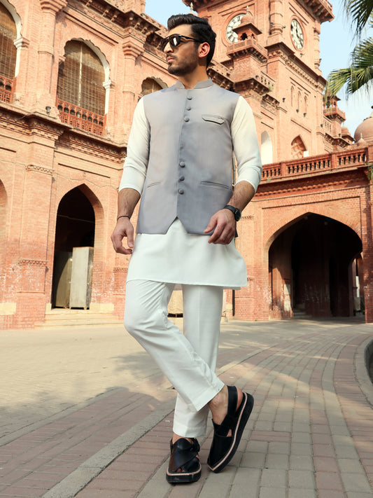Grey Suiting Waistcoat - AL-WC-357