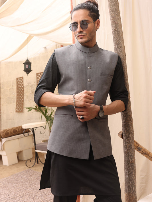 Grey Blended Waistcoat - AL-WC-367