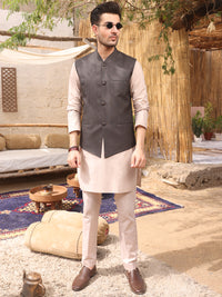 Dark Grey Blended Waistcoat - AL-WC-369