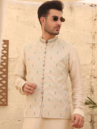 Cream Blended Waistcoat - AL-WC-374