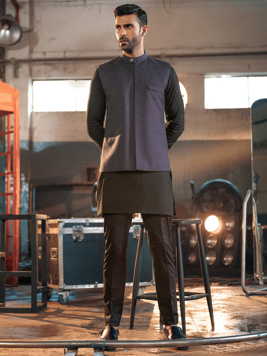 Blue Suiting Waistcoat - AL-WC-393