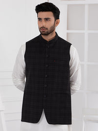 Black Blended Waistcoat - AL-WC-408