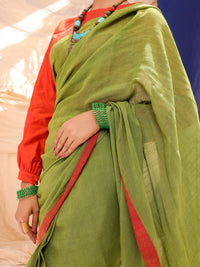 Green Comrade Saree - ALCR-SR-1003