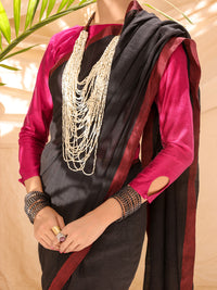 Black Comrade Saree - ALCR-SR-1005