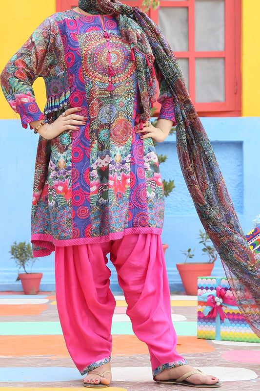 Orange 3Pc Stitched - ALDP-064