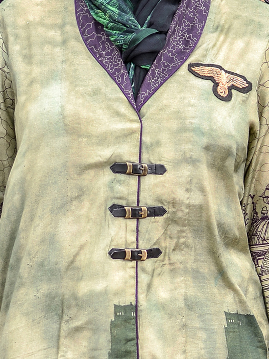 Azaadi Green Tunic - LK-049