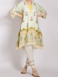 Pista Green Cambric 2 Piece Unstitched - ALP-2PS-1001