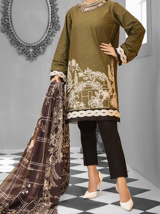Green Cambric 2Pc Unstitched - ALP-1031