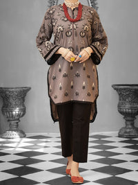 Grey Cambric 2Pc Stitched - ALP-1033