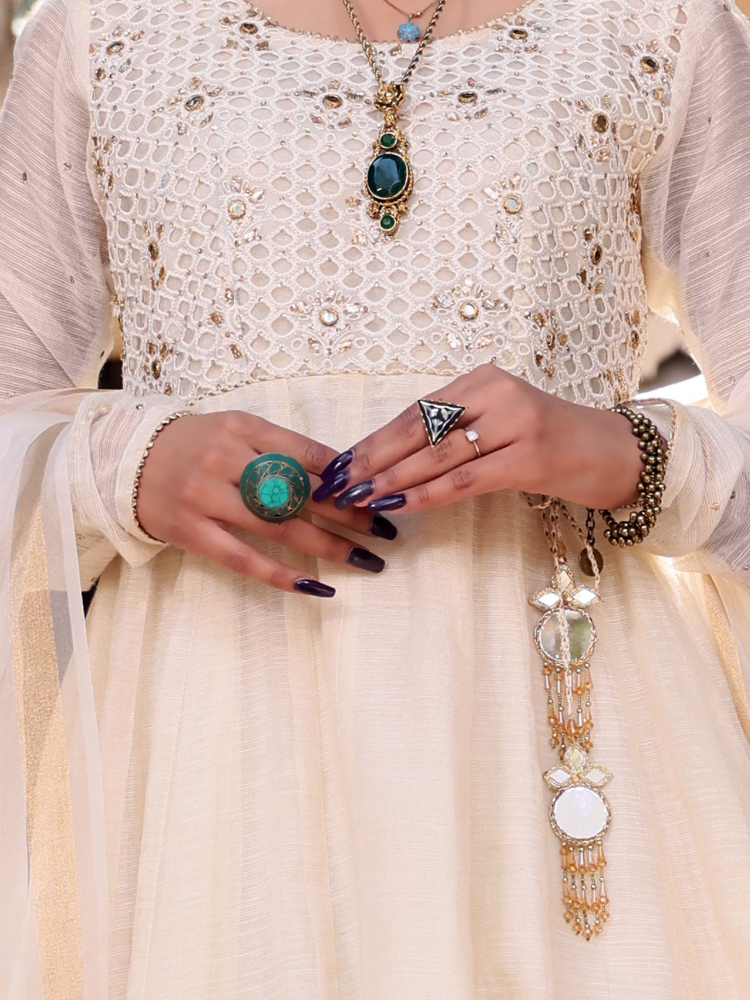 White Khaddi 3Pc Stitched - ALP-3PS-1072/S