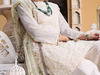 White Khaddi 3Pc Stitched - ALP-3PS-1073/S