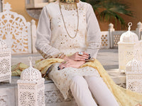 White Khaddi 3Pc Stitched - ALP-3PS-1074/S